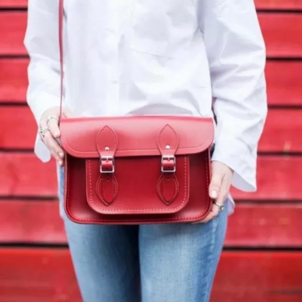 Cambridge Satchel Company in Red 11-inch